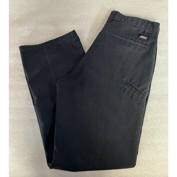 Dickies Men's Original-Black -Work Or Casual Pants 34 X 34. Classic Flat Front - Picture 1 of 5